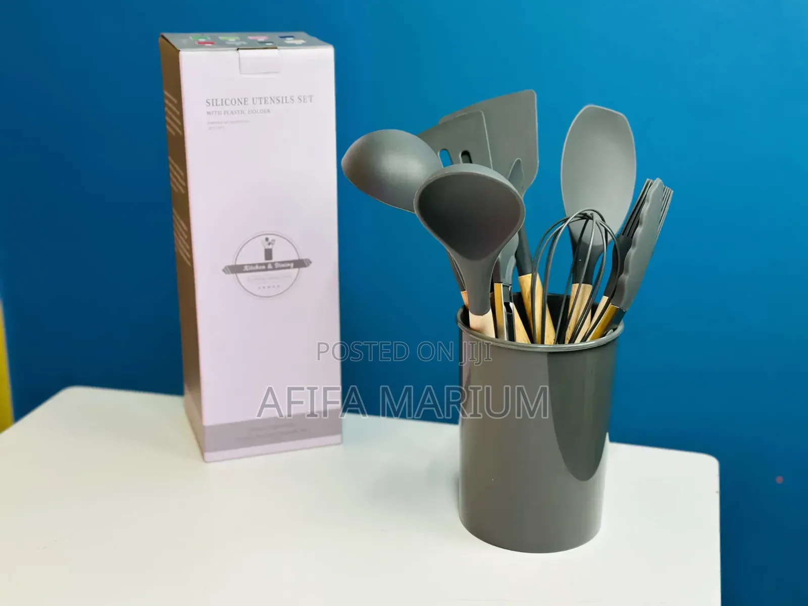 Premium 8pcs Non-Stick Silicone Cooking Utensil Set With Holder