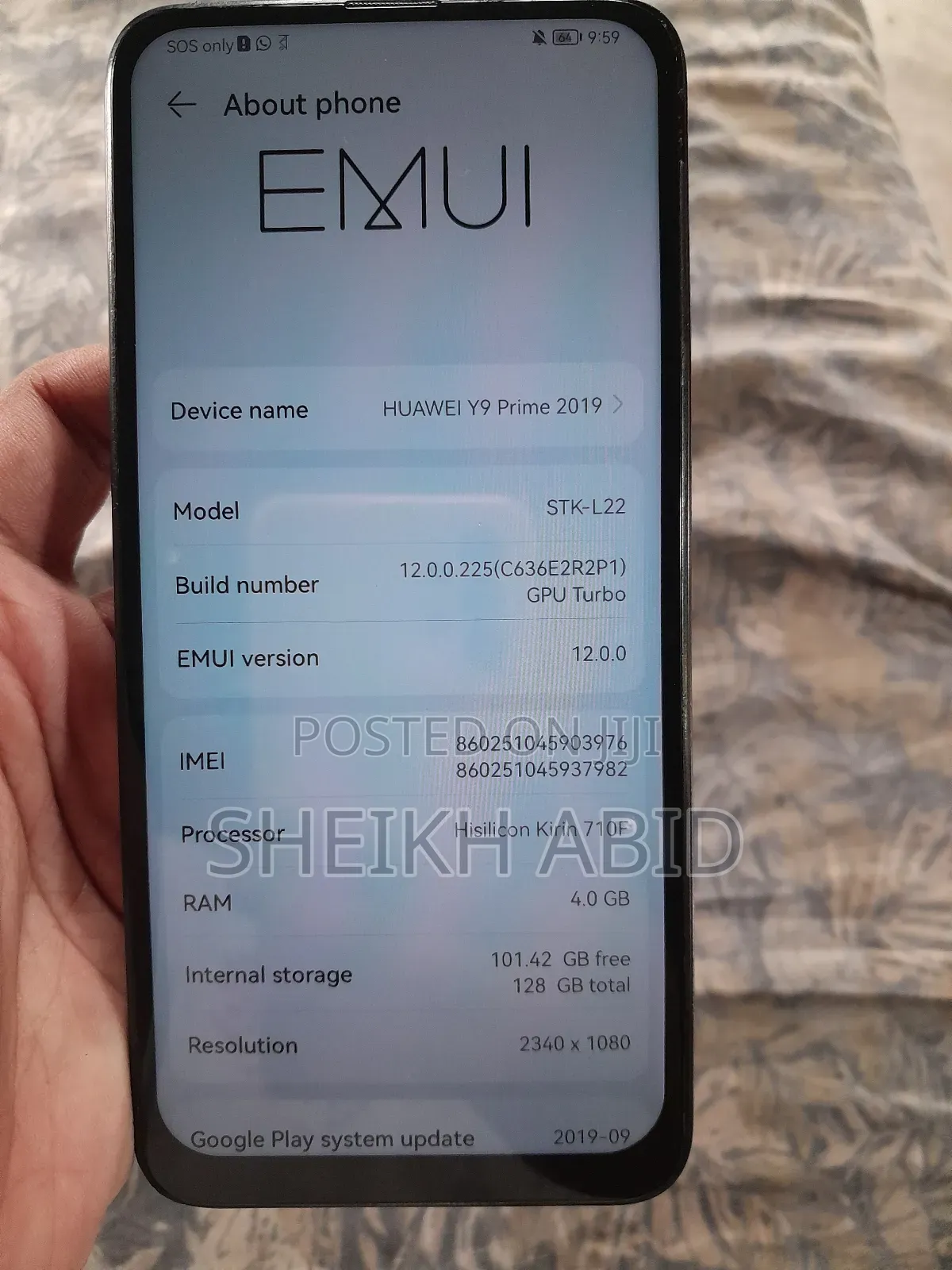 Huawei Y9 Prime 2019 128 GB Black