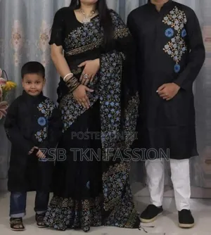 বাচ্চা সহ কাপড় ড্রেস(ফ্যামিলি কম্বো) New Collection