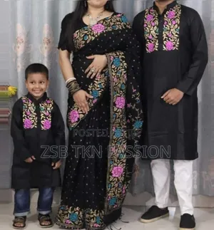 বাচ্চা সহ কাপড় ড্রেস(ফ্যামিলি কম্বো) New Collection