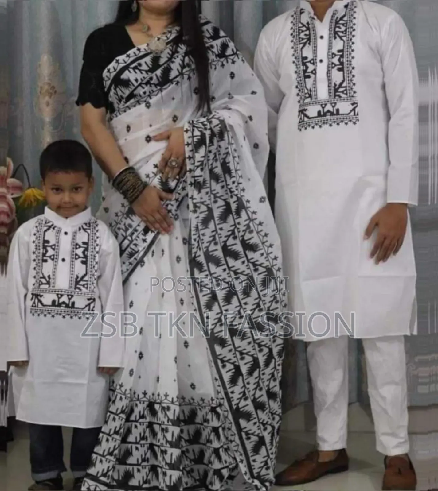 বাচ্চা সহ কাপড় ড্রেস(ফ্যামিলি কম্বো) New Collection