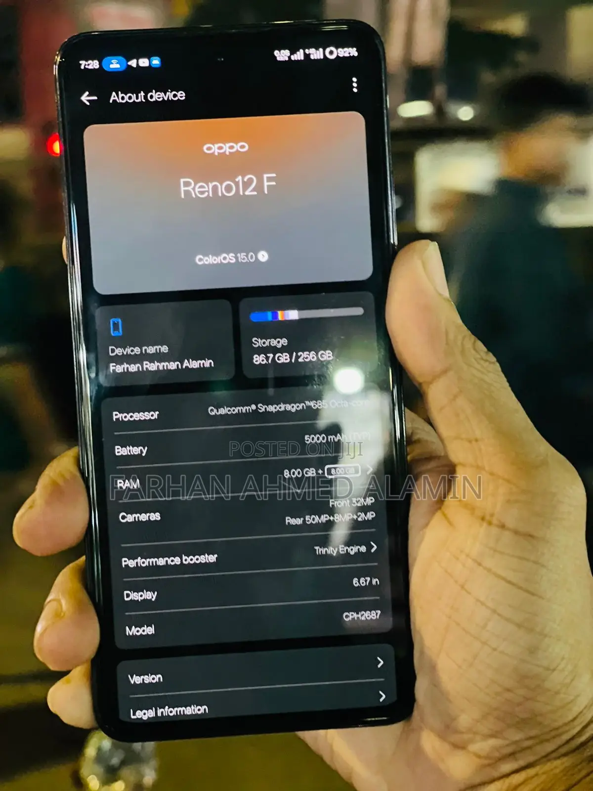 Oppo Reno12 F 4G 256 GB Green