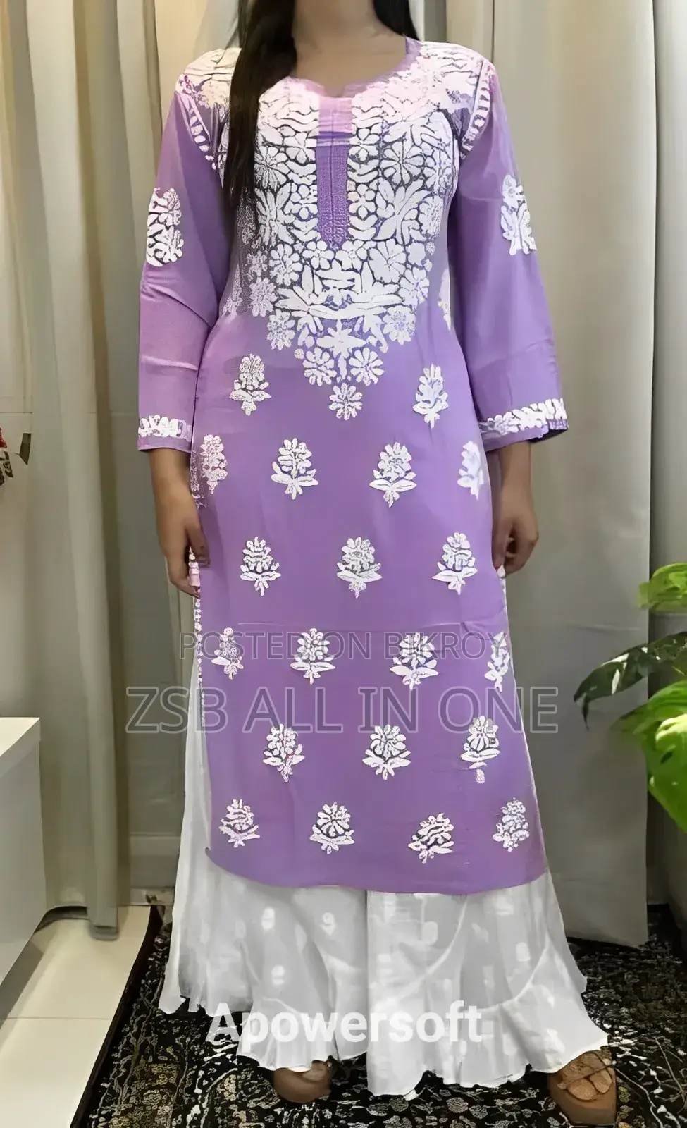 Indian Aari Embroidery Readymade Two-Piece New Collection