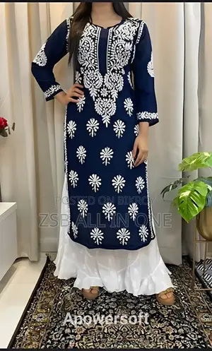 Indian Aari Embroidery Readymade Two-Piece New Collection