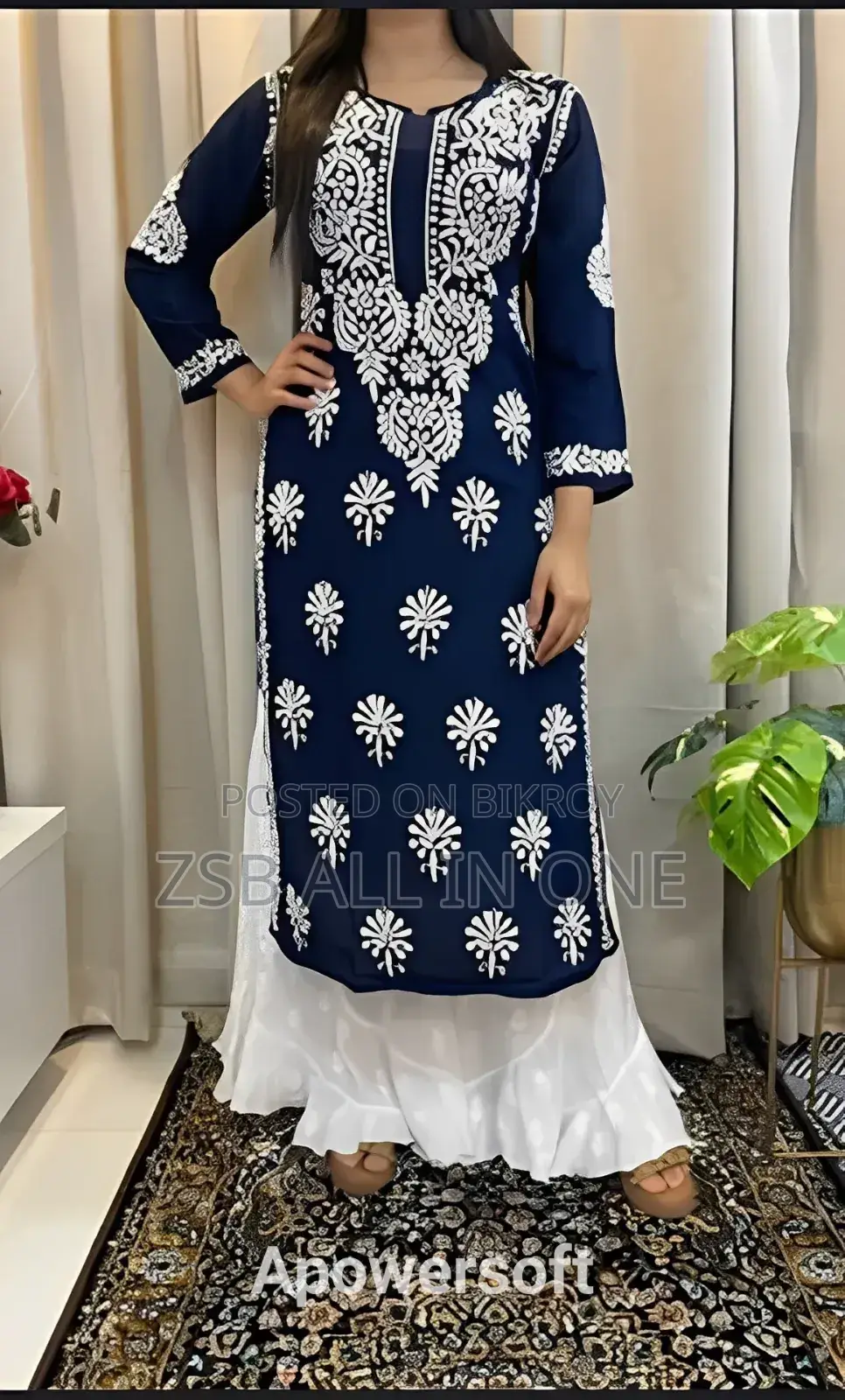 Indian Aari Embroidery Readymade Two-Piece New Collection