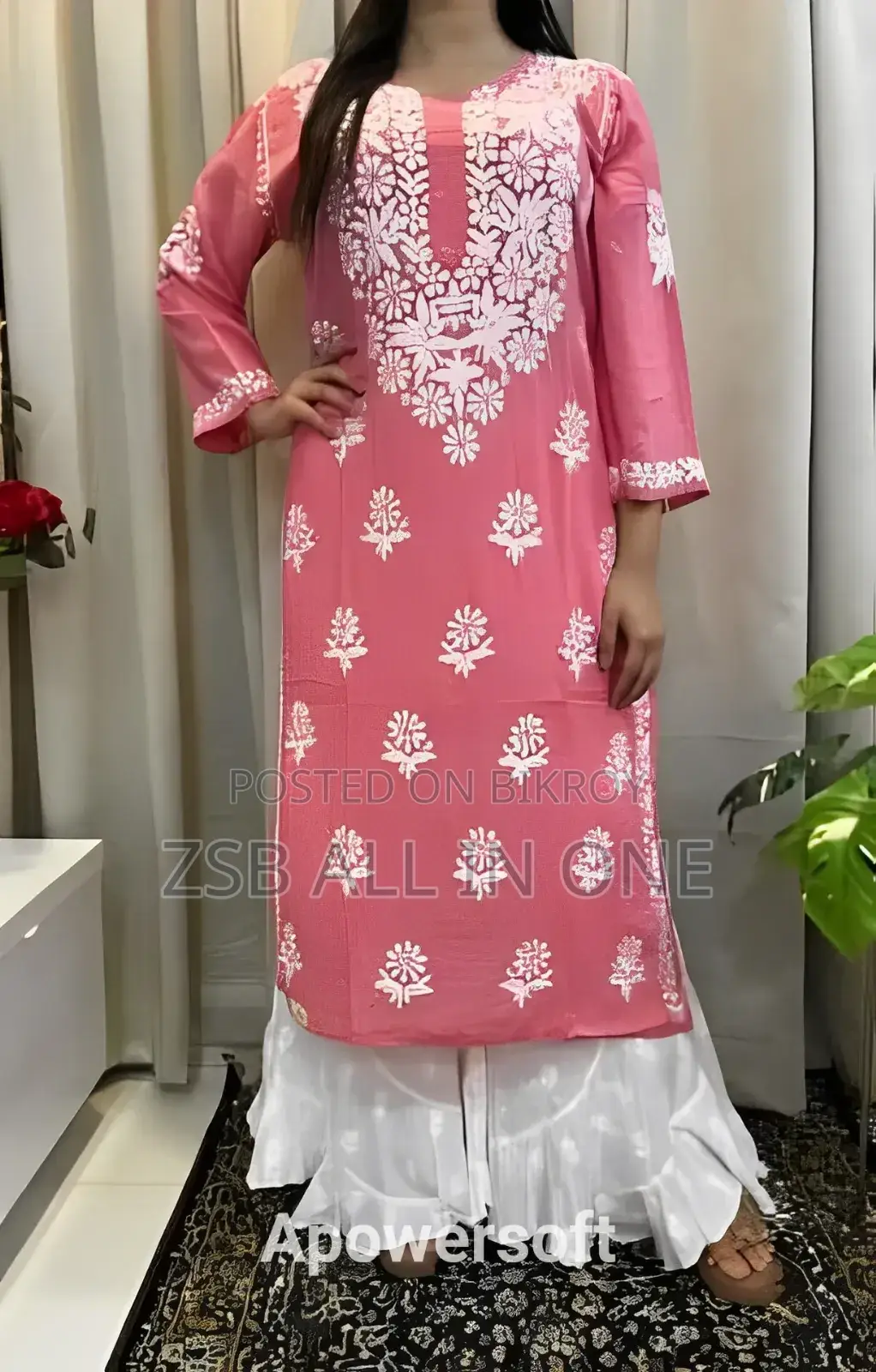 Indian Aari Embroidery Readymade Two-Piece New Collection