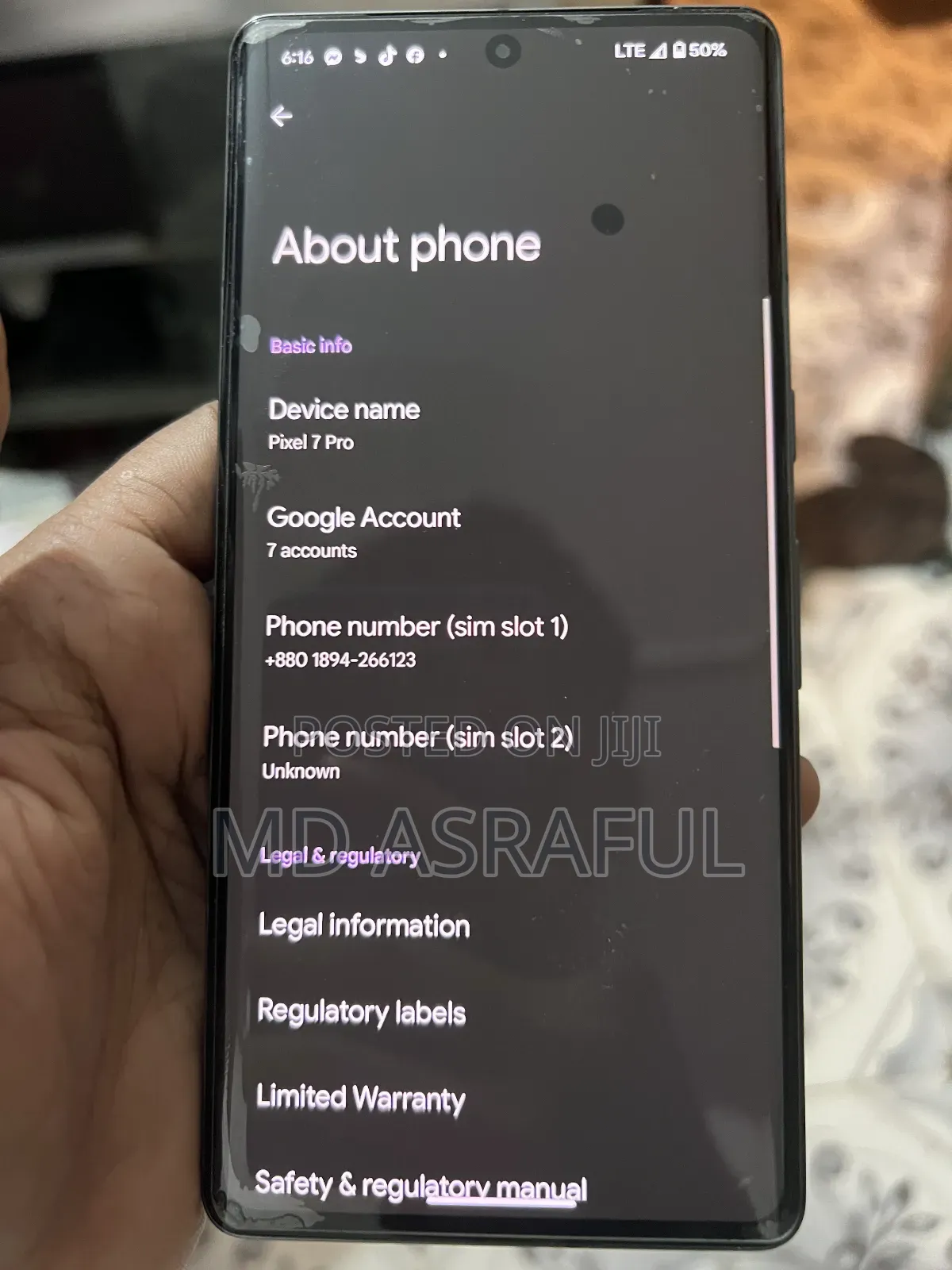 Google Pixel 7 Pro 256 GB Black