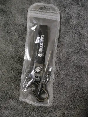 Motorcycle Leather and Aluminium CNC Key Ring