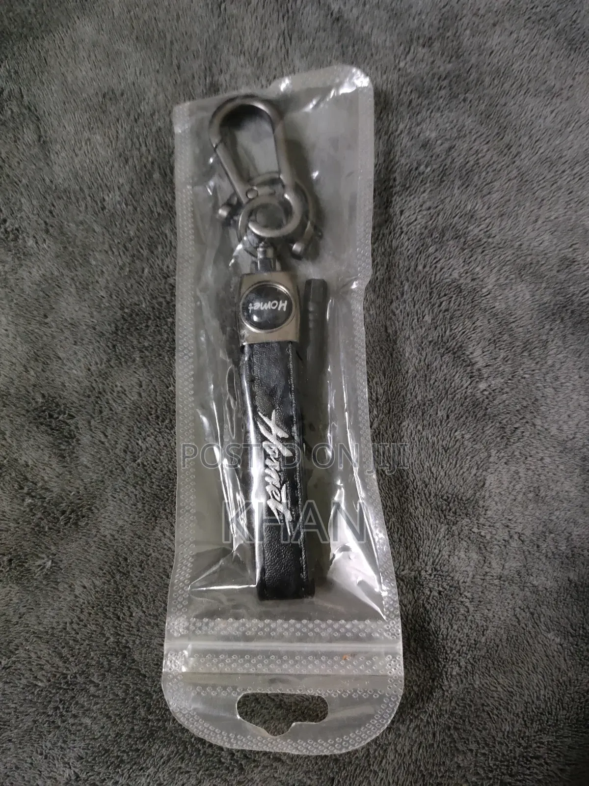 Motorcycle Leather and Aluminium CNC Key Ring