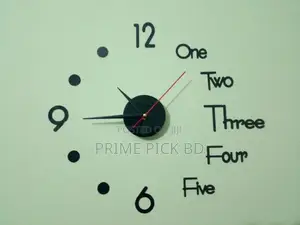 Photo - Diy Acrylic Wall Clock – Creative 3d Design for Living Room, Bedroom