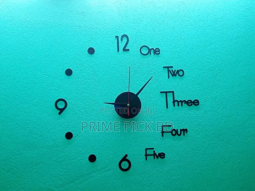 Diy Acrylic Wall Clock – Creative 3d Design for Living Room, Bedroom