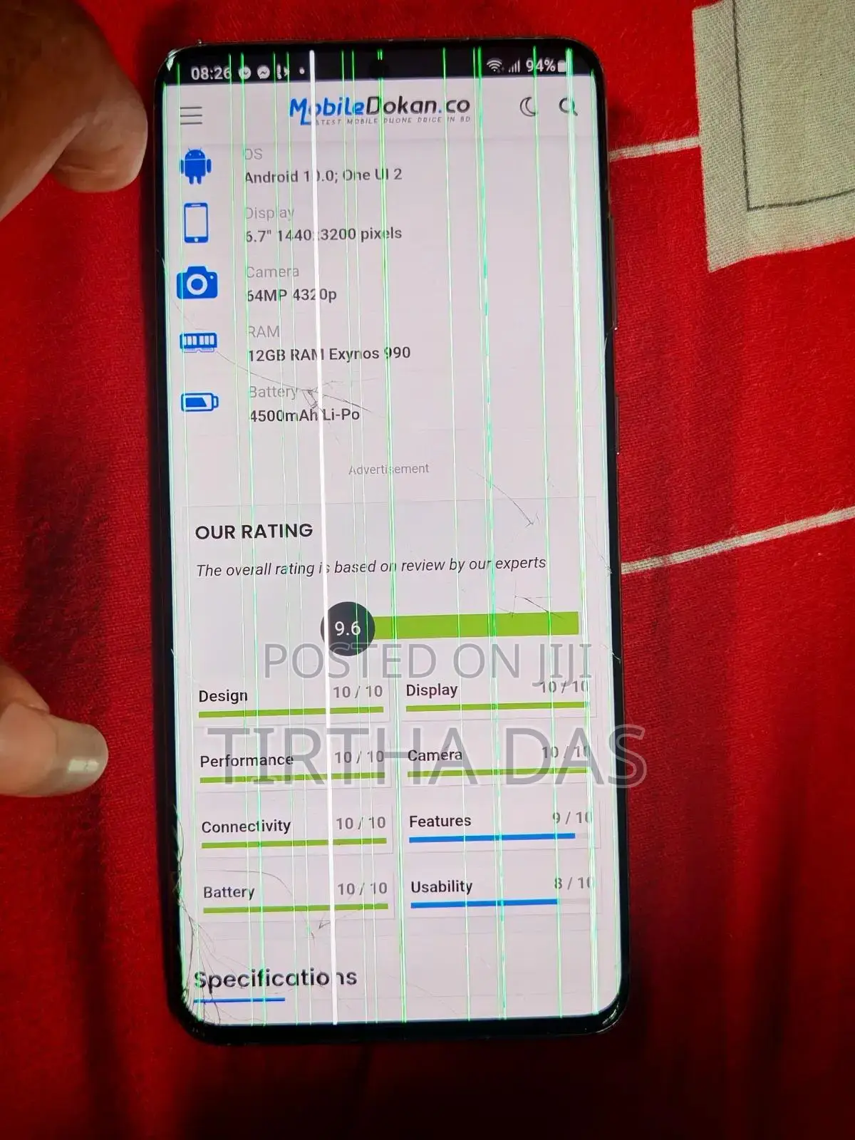 Samsung Galaxy S20+ 5G 128 GB Blue