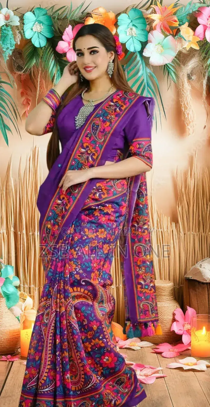 Parsha Saree With Blouse Piece New Collection
