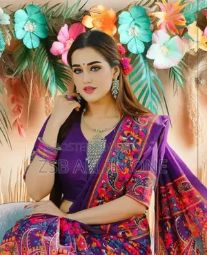 Parsha Saree With Blouse Piece New Collection