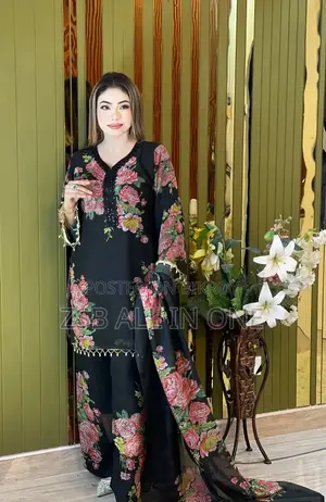 White Gold Georgette Three Piece New Update