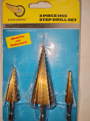 Photo - 3 Piece HSS (High-Speed Steel) Step Drill Set
