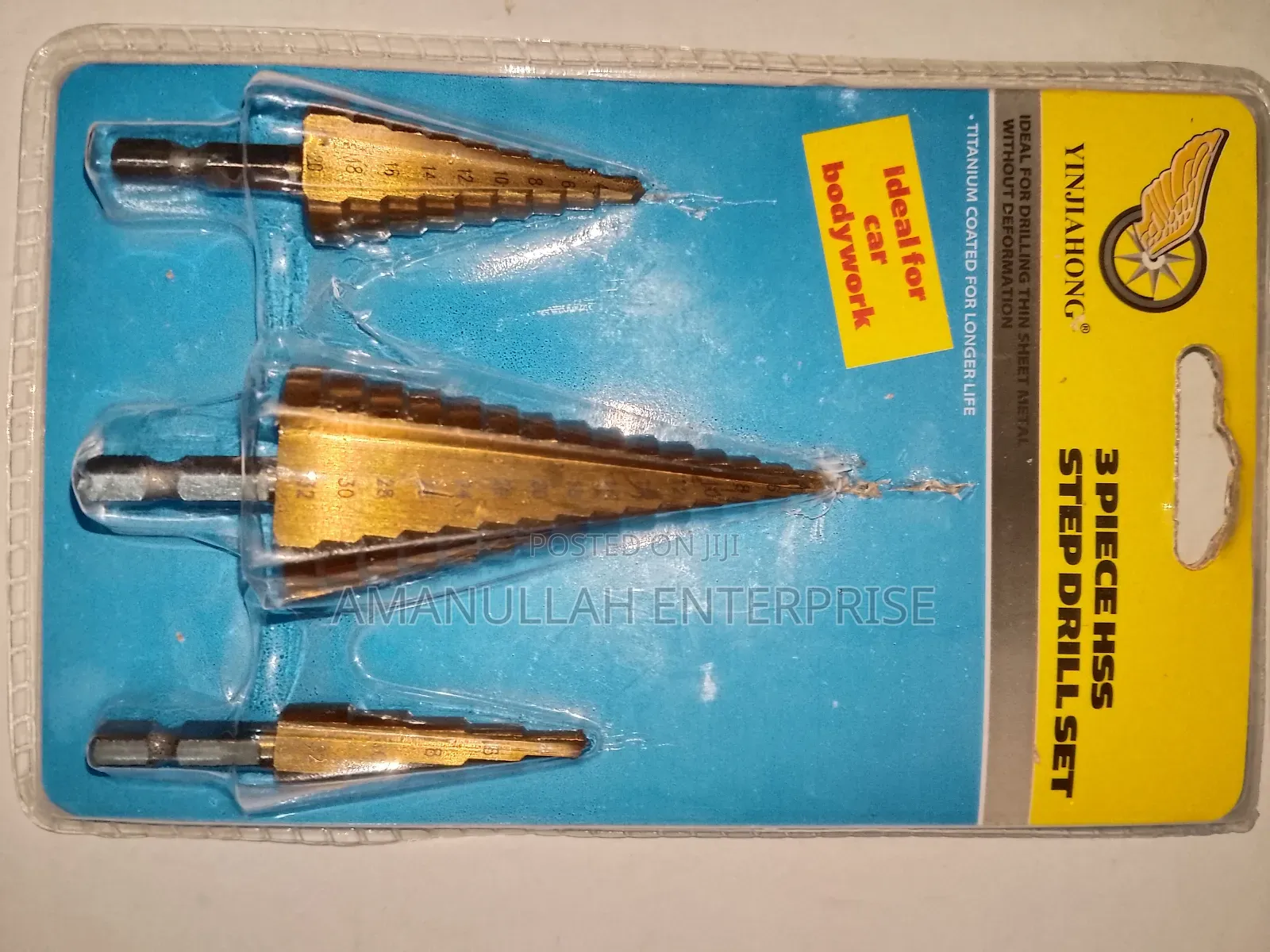 3 Piece HSS (High-Speed Steel) Step Drill Set