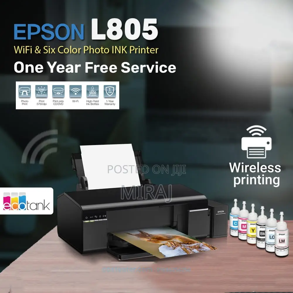 Epson L805 Wireless Photo Ink Tank Printer