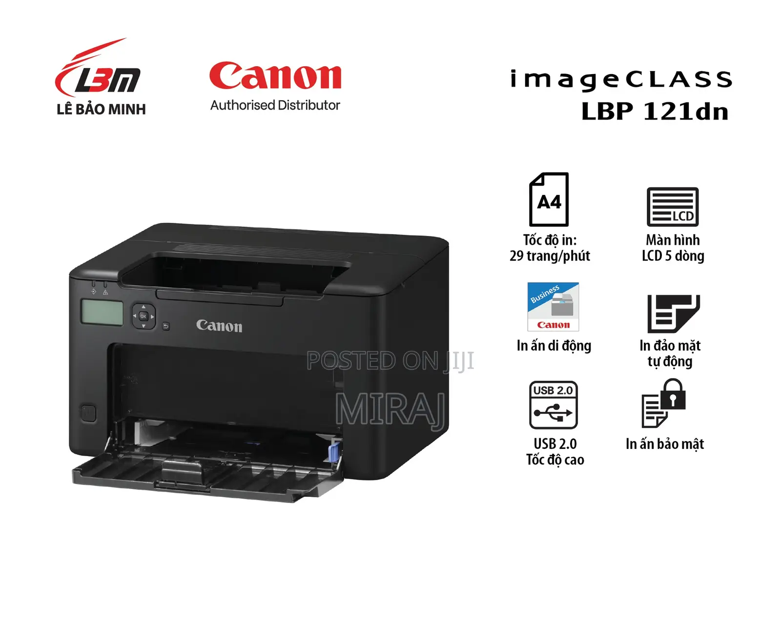 Canon Lbp121dn Single Function Mono Laser Printer