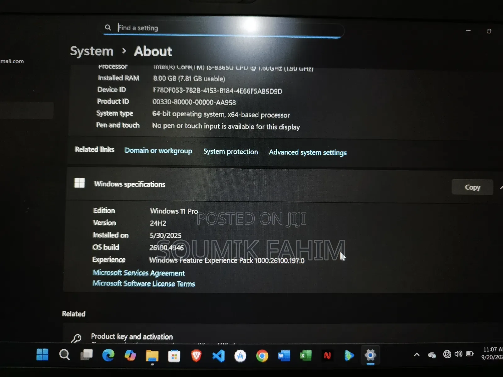 Laptop HP EliteBook 840 G6 8GB Intel Core I5 SSD 256GB