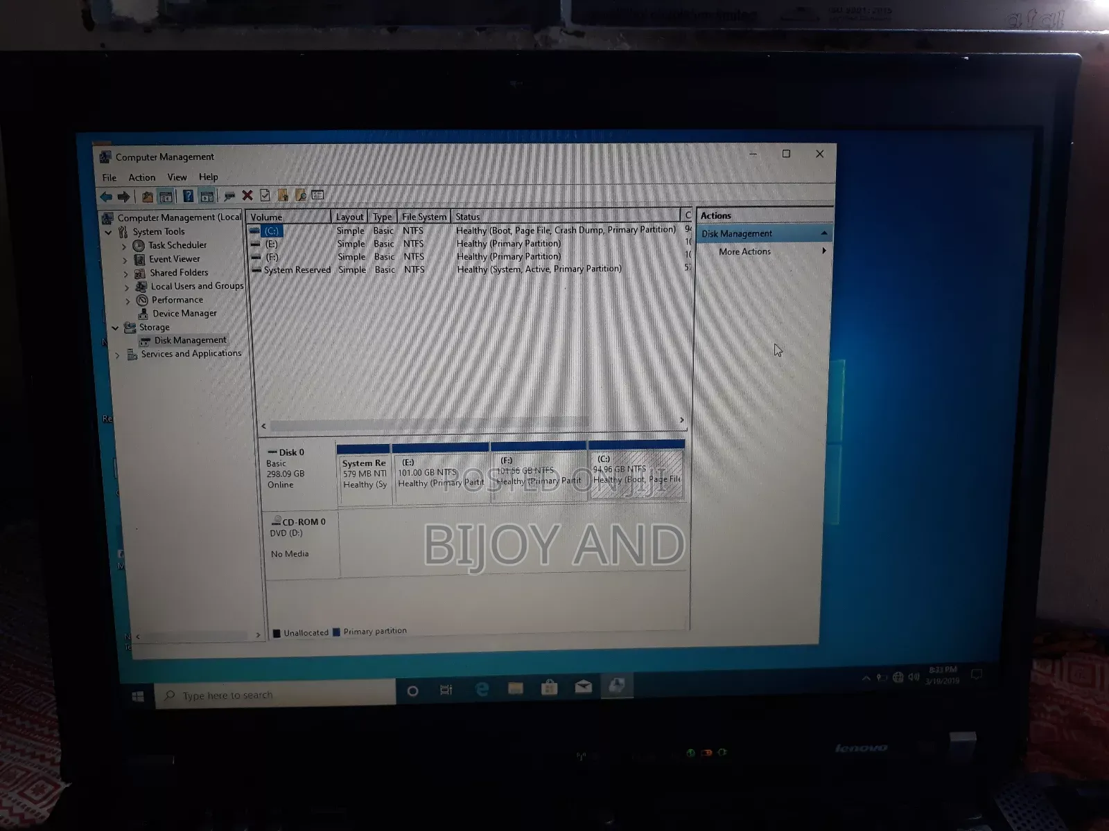 Laptop Lenovo ThinkPad T61 2GB Intel Core 2 Duo SSD 350GB