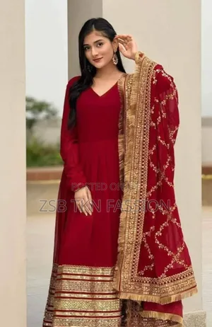 Party Gown Three Piece Dress for Women নতুন আপডেট