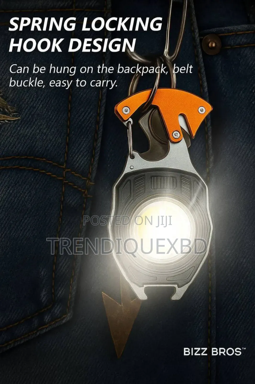 Led Rechargeable Keychain Light – 6 Modes, Multi-Function