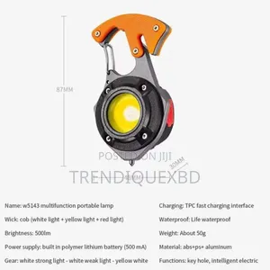 Led Rechargeable Keychain Light – 6 Modes, Multi-Function