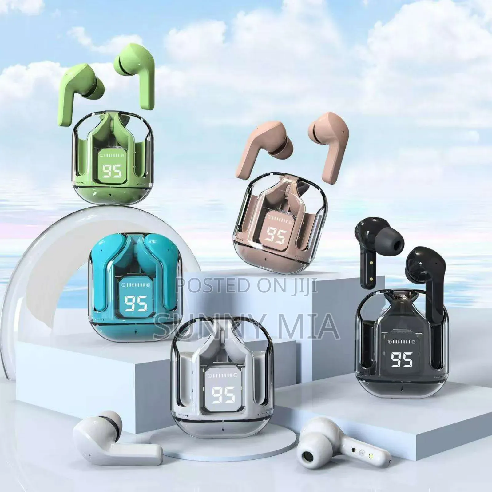 Original T2 Wireless Bluetooth Earphone Transparent Hifi Headphones