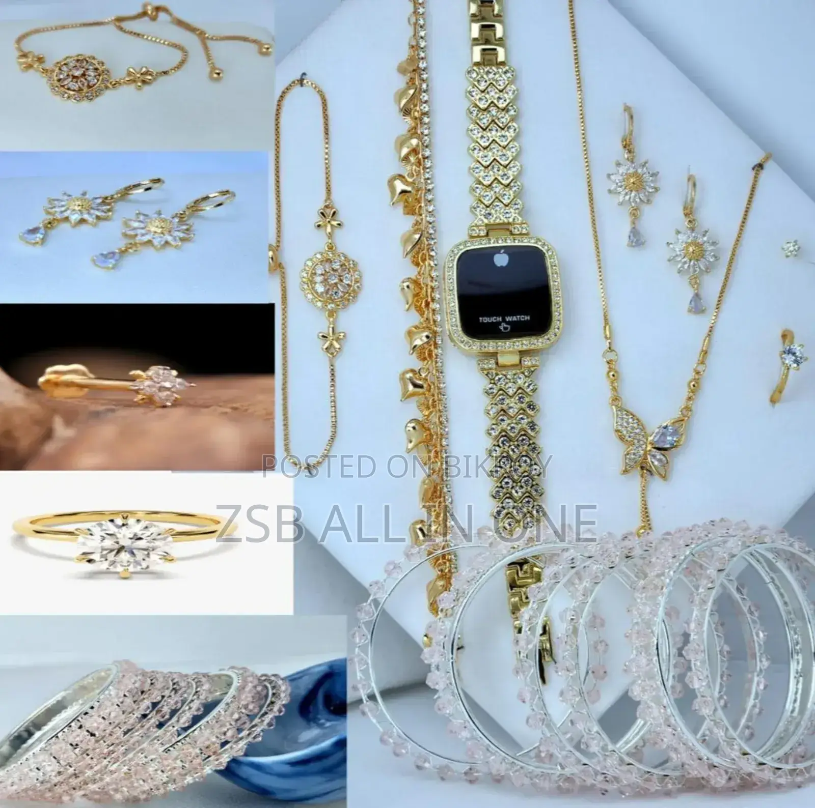 Stylist Women Touch Watch Combo