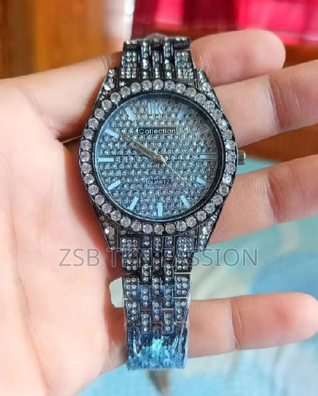 Men's Womens Round Silver Wh Gold Radium Dial Wrist Watch Band Luxury