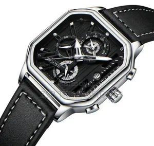 New Luxury Fashion Leather Belt Wrist-Watche for Men