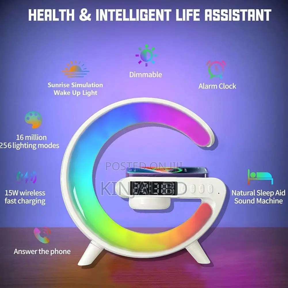 G63 Smart Light Sound Machine Fast Charging Alarm Clock