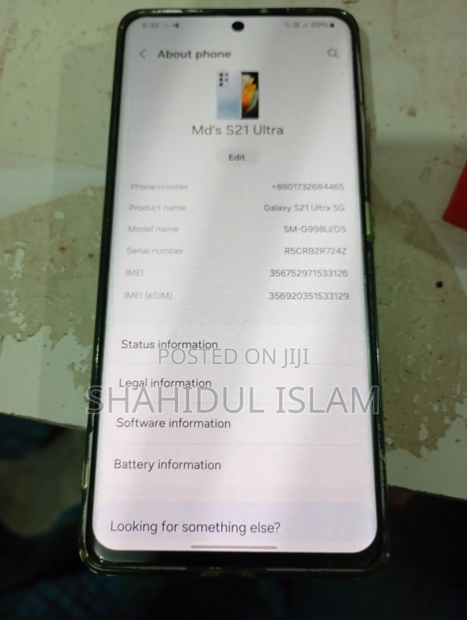 Samsung Galaxy S21 Ultra 5G 256 GB Black