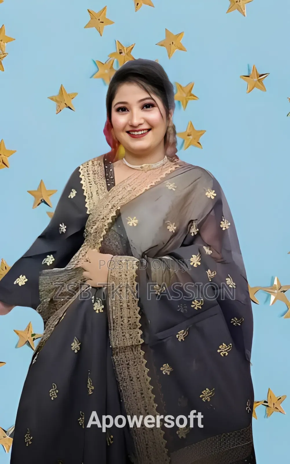 Semi Moslin Sharee With Blouse Piece New Update