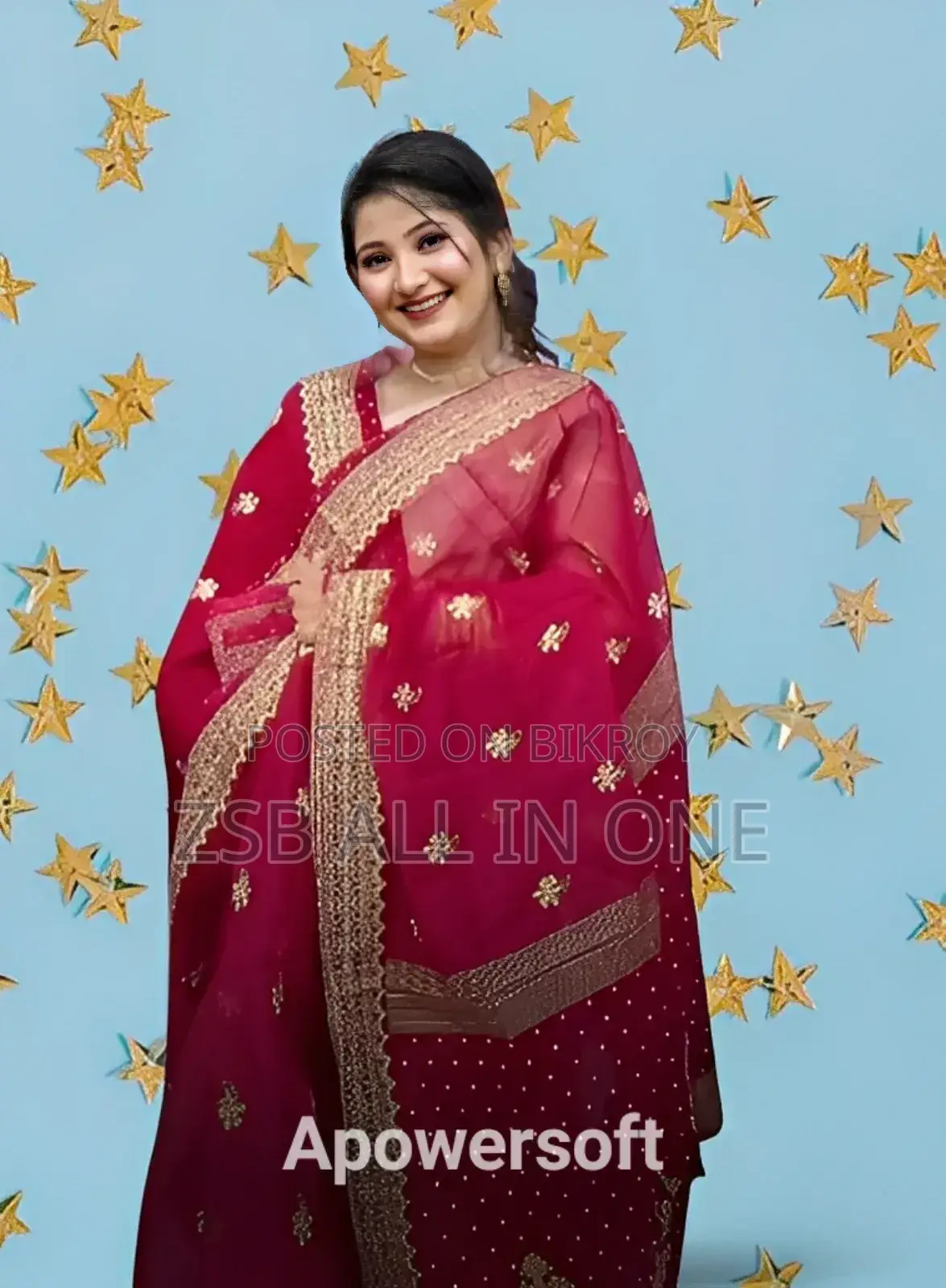 Semi Moslin Sharee With Blouse Piece New Update