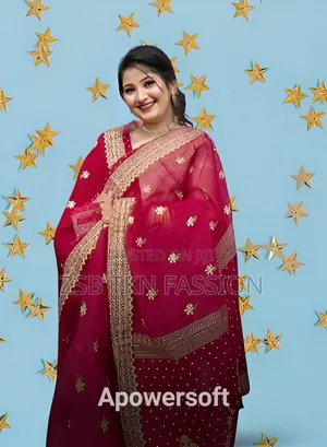 Semi Moslin Sharee With Blouse Piece New Update