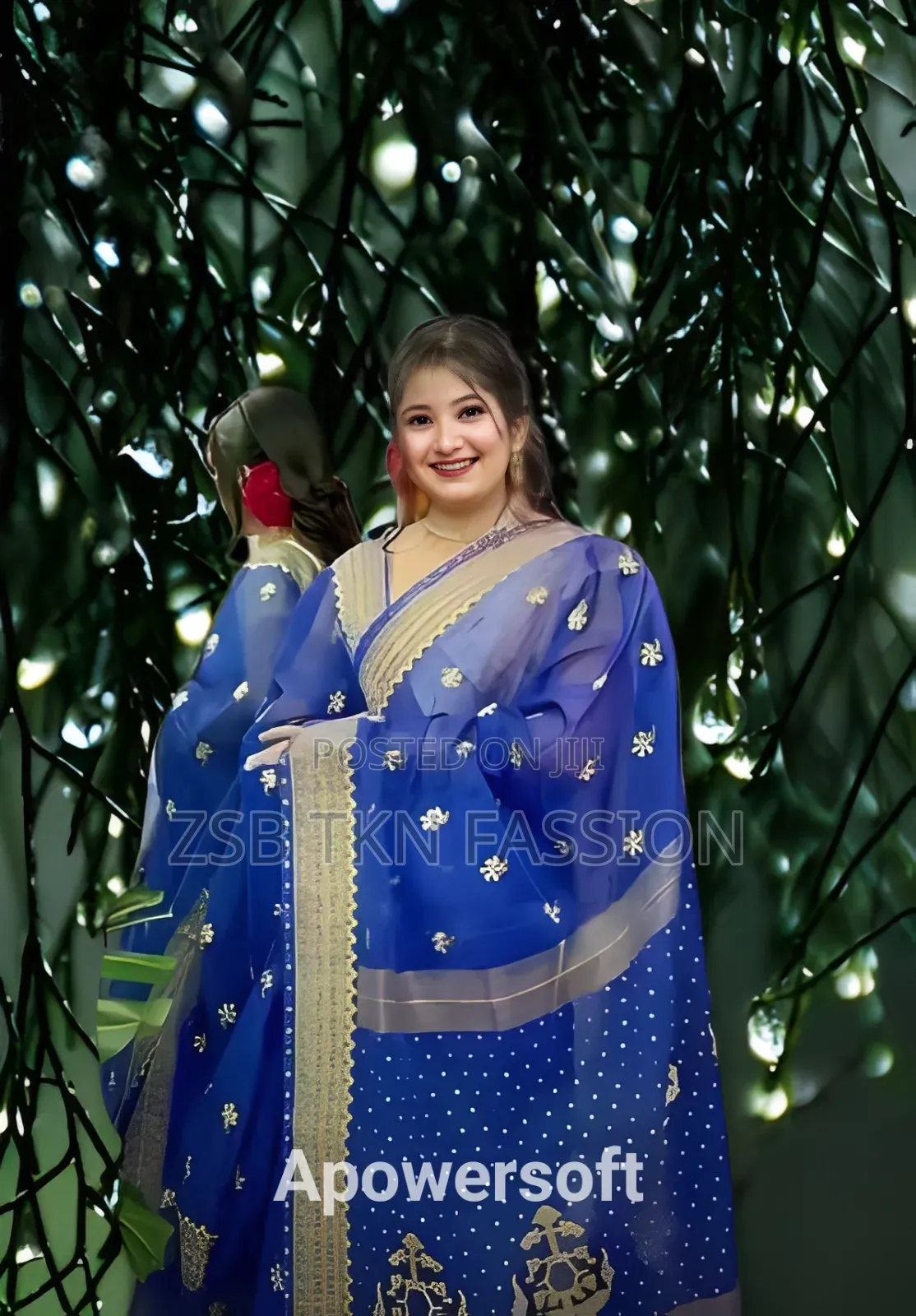 Semi Moslin Sharee With Blouse Piece New Update