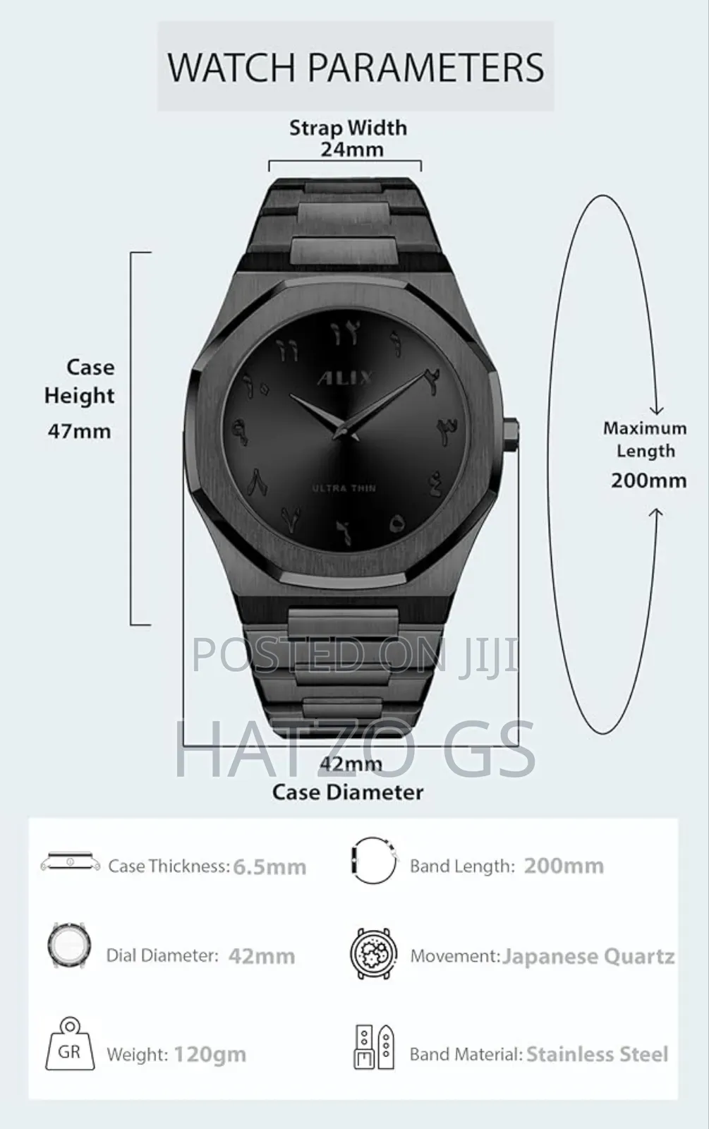 Arabic Aura Wristwatch – Premium Edition