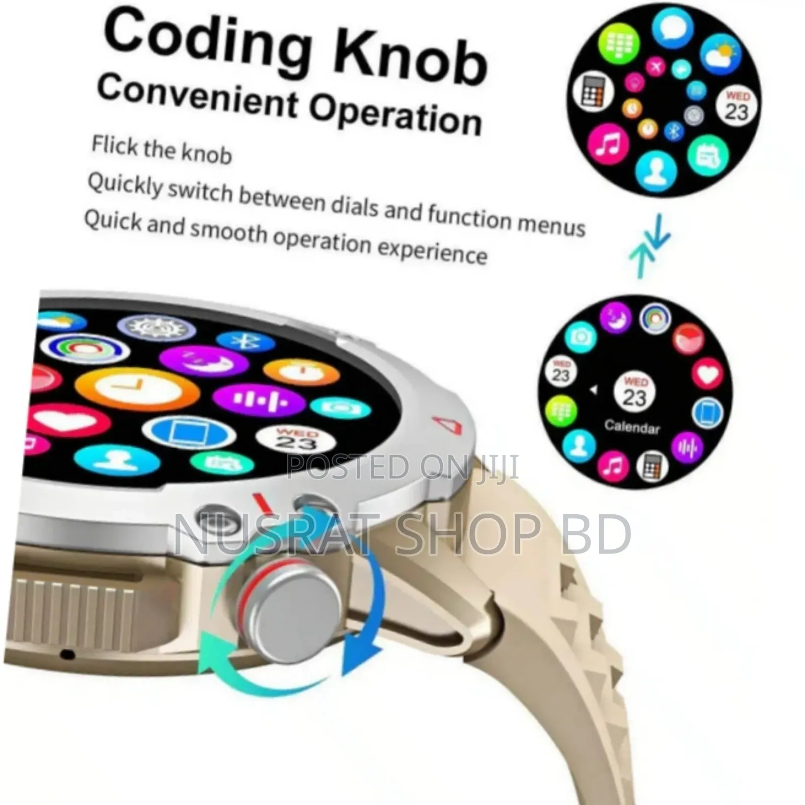 Tf10 Pro Smart Watch/Sports Watch in Round Dial With Amoled Code: 3016