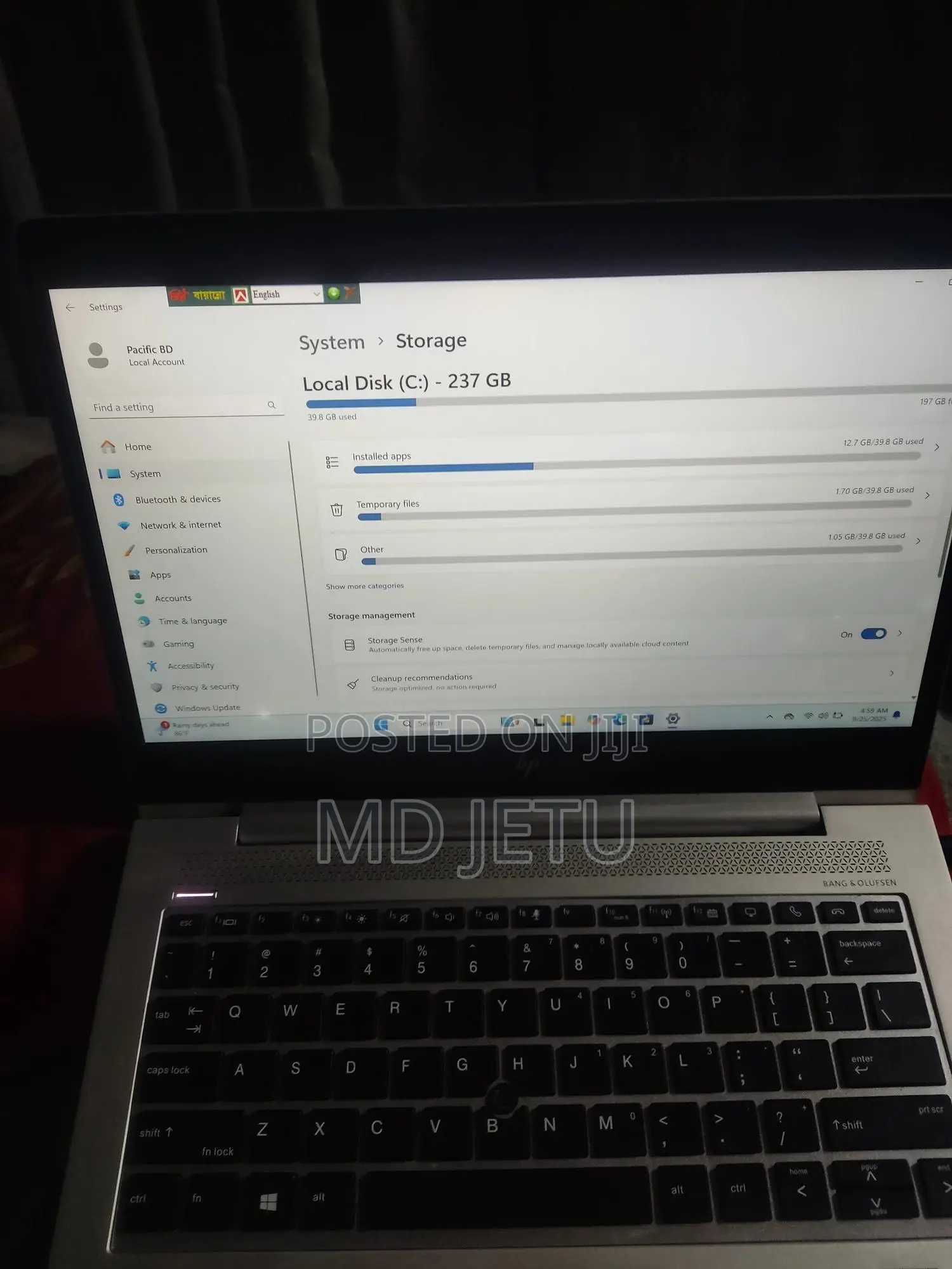 Laptop HP EliteBook 830 G5 8GB Intel Core I5 SSD 256GB