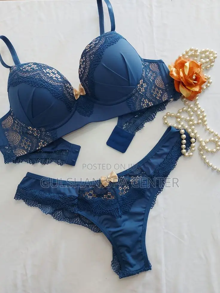 Elegant Blue Bra Panty Set – For Stylish Women in Dhaka