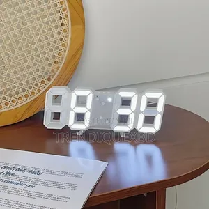 Photo - 3d Led Digital Alarm Clock – Stylish Multi-Functional