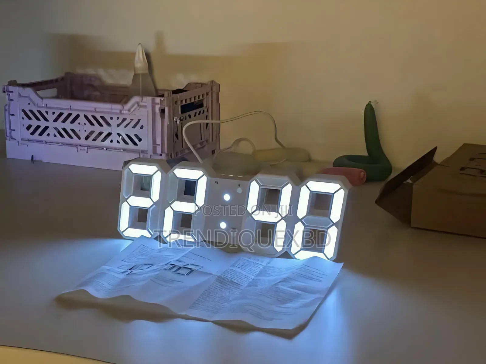 3d Led Digital Alarm Clock – Stylish Multi-Functional