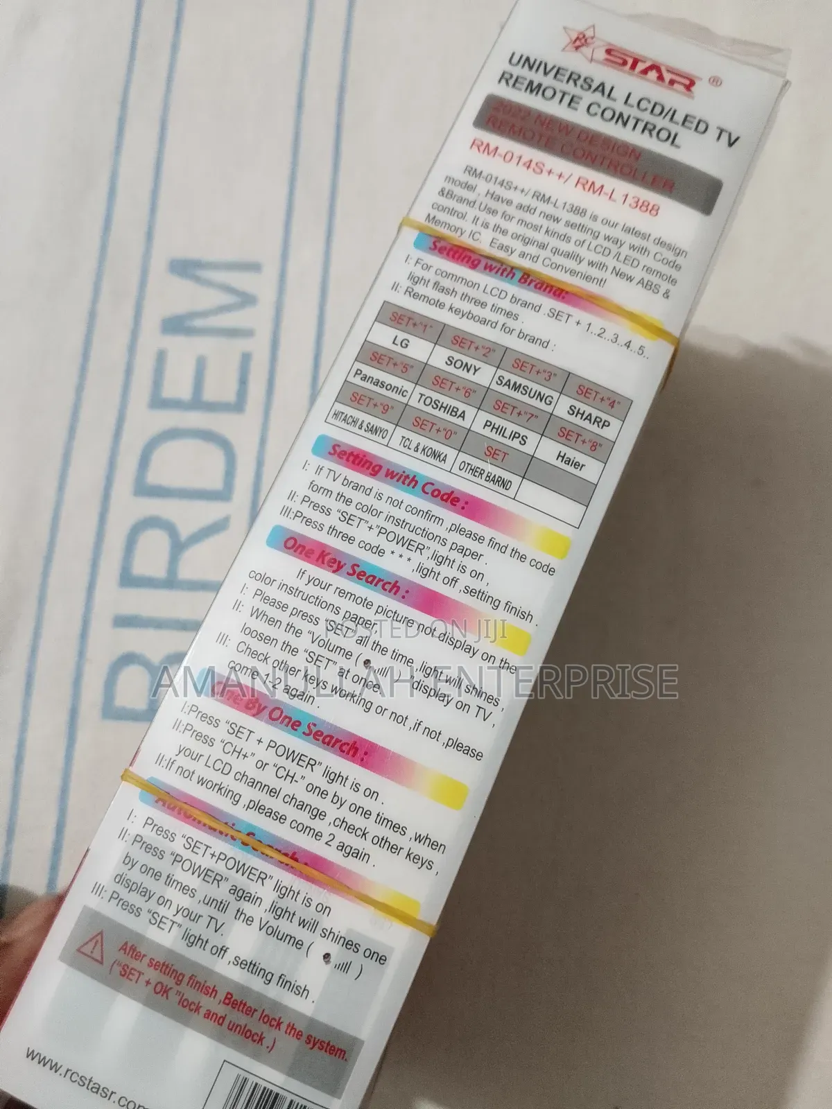 Universal Remote Control for Led/LCD Tvs.