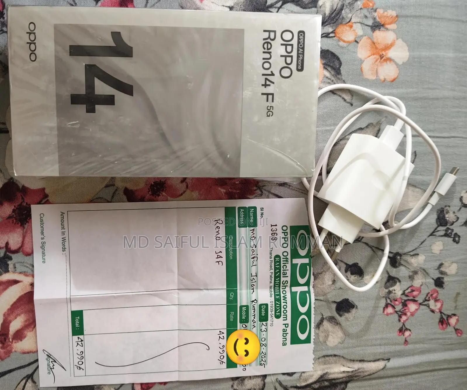 Oppo Reno14 F 256 GB Green