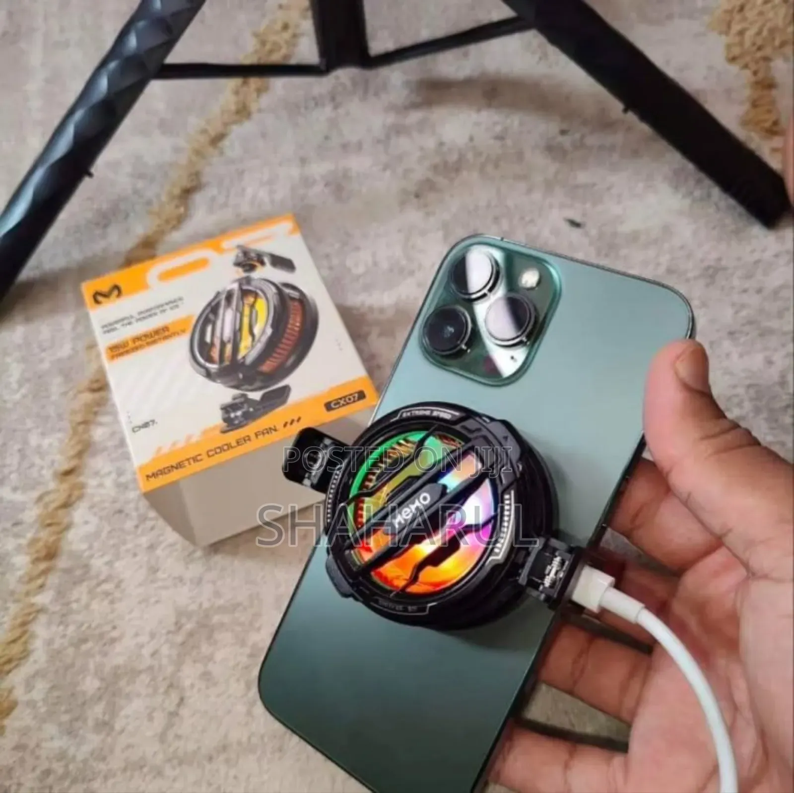 Memo Cx07 15w Magnetic Phone Cooler RGB Light Gaming Cooling Fan