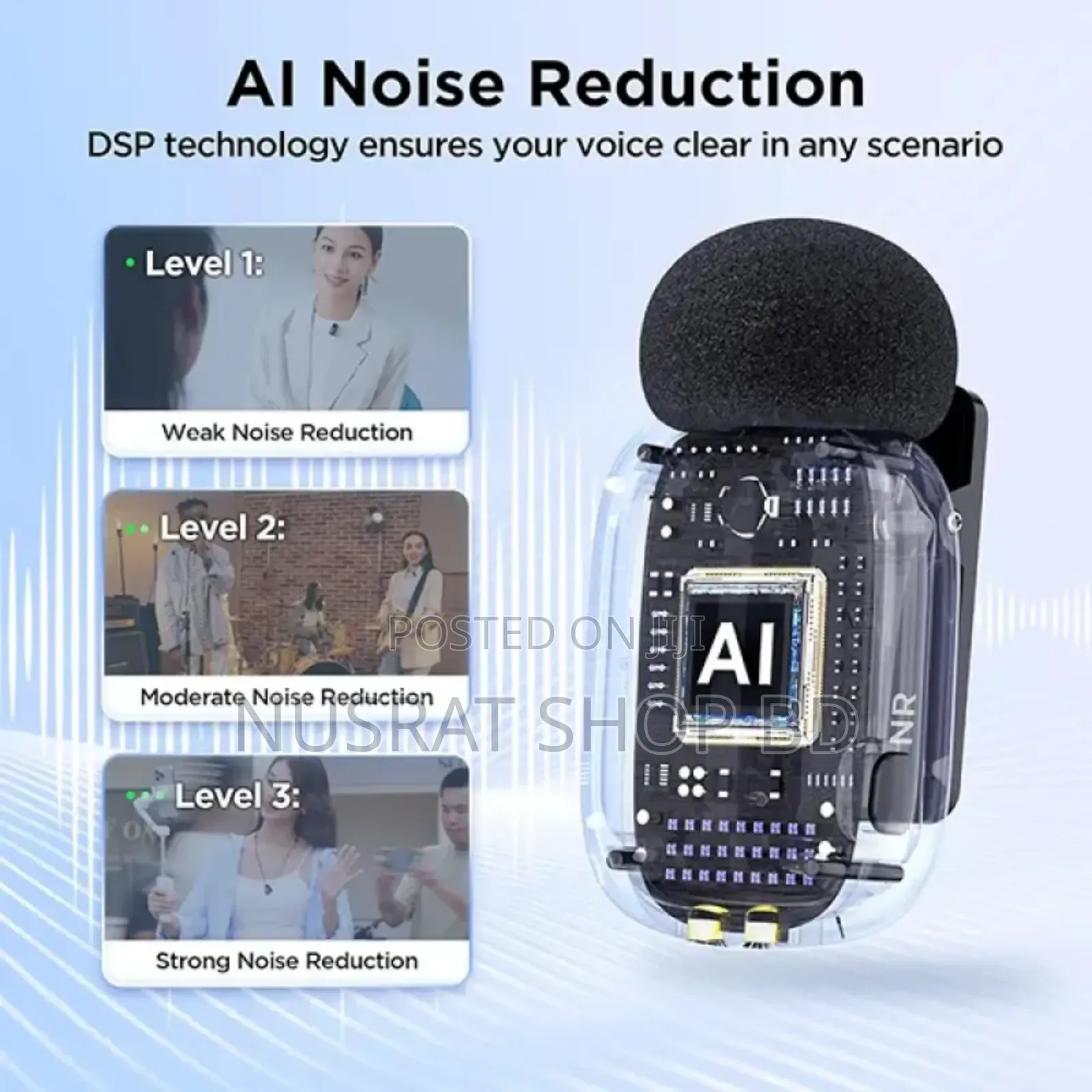 Boya Mini-17 the World's Tiniest Wireless Microphone 
Code : 10723