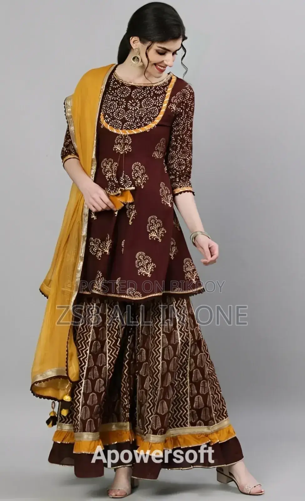 এসি কটন কুর্তি(থ্রি পিস) for Girls Fashion