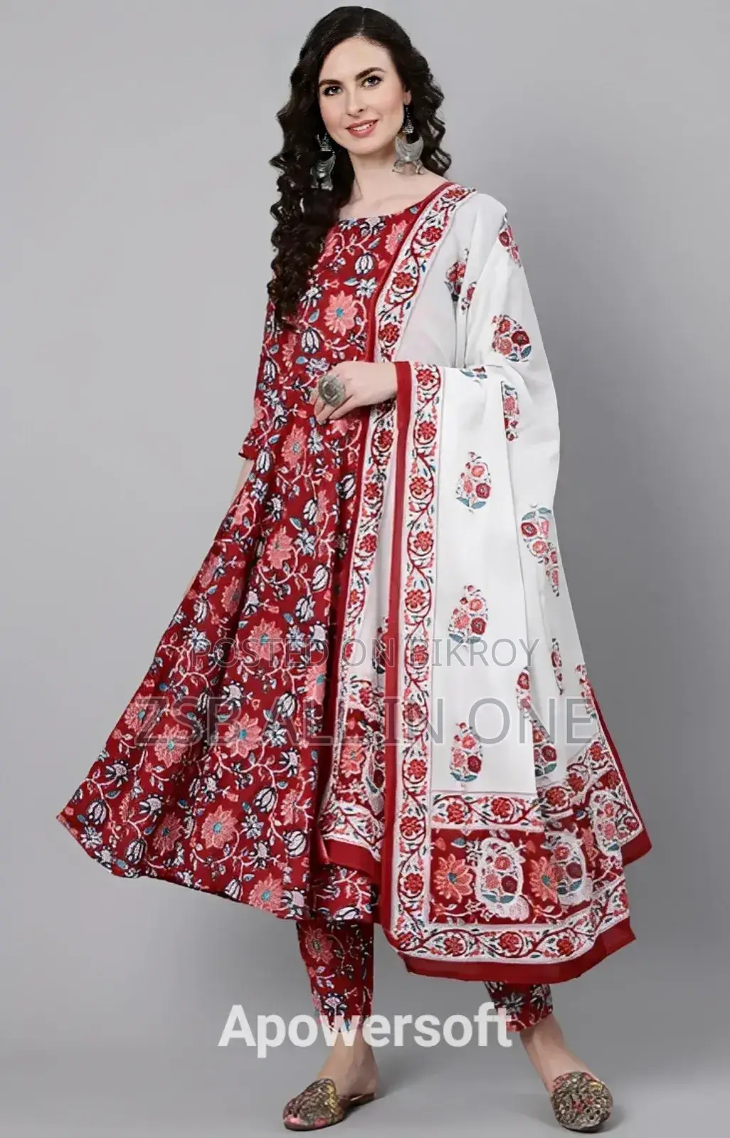 এসি কটন কুর্তি(থ্রি পিস) for Girls Fashion